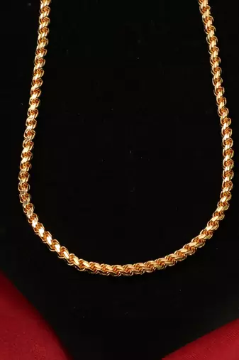 Gold plated plain necklaces