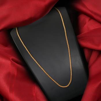 Gold plated plain necklaces 1