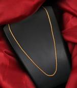Gold plated plain necklaces