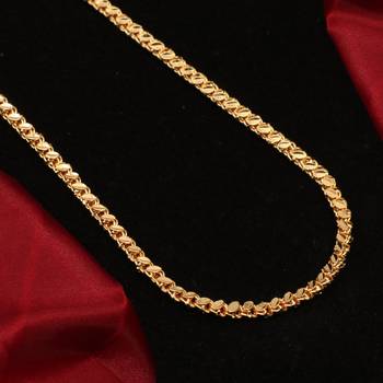 Gold plated plain necklaces 3