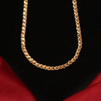 Gold plated plain necklaces 4