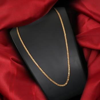 Gold plated plain necklaces 1