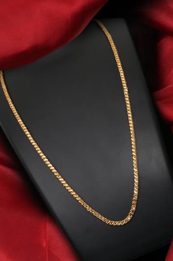 Gold plated plain necklaces