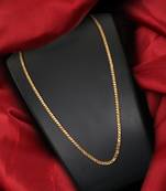 Gold plated plain necklaces