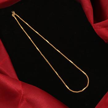 Gold plated plain necklaces 2