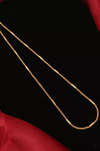 Gold plated plain necklaces