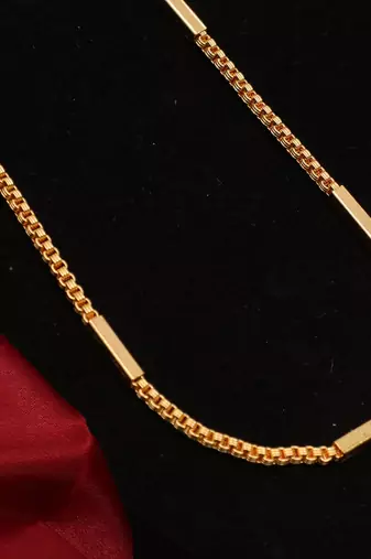 Gold plated plain necklaces