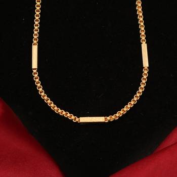 Gold plated plain necklaces 4