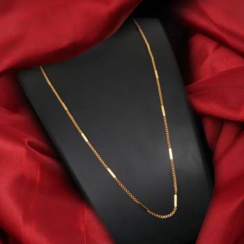 Gold plated plain necklaces 1