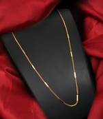 Gold plated plain necklaces