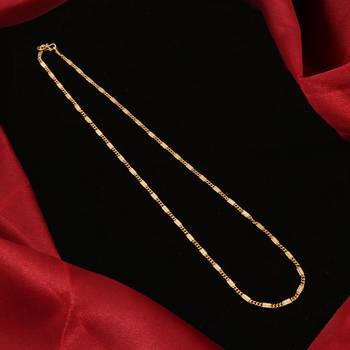 Gold plated plain necklaces 2