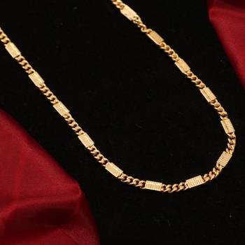 Gold plated plain necklaces 3