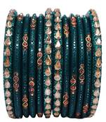 Rajasthani short lac bangles set with new kundan design