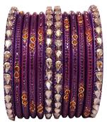 Rajasthani short lac bangles set with new kundan design
