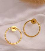 Simple round studs - gold plated