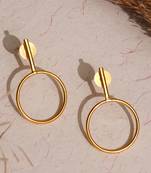 Minimalist geometric studs - gold plated
