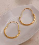 Minimalist half moon hoops