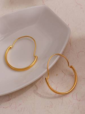 Minimalist half moon hoops 2