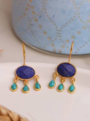 Elegant natural stone drops hook 1