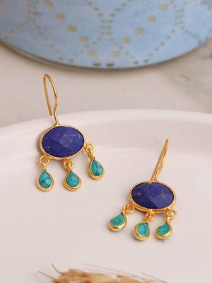 Elegant natural stone drops hook 2