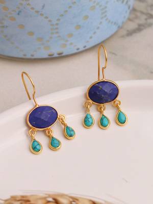Elegant natural stone drops hook 3