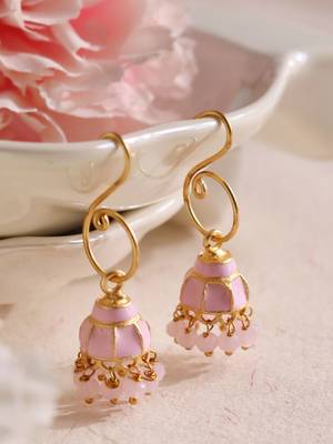 Enamel mini hook jhumki 1