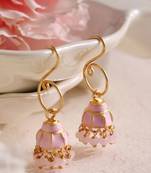 Enamel mini hook jhumki