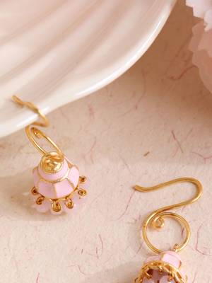 Enamel mini hook jhumki 3