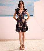 Barcelona ruffle short dress