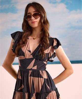 Barcelona ruffle short dress 2