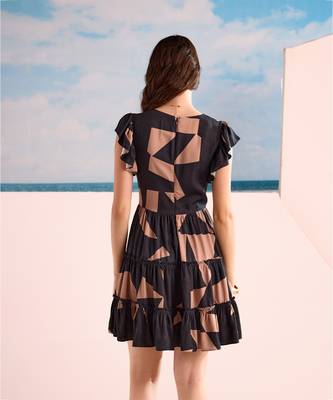Barcelona ruffle short dress 3