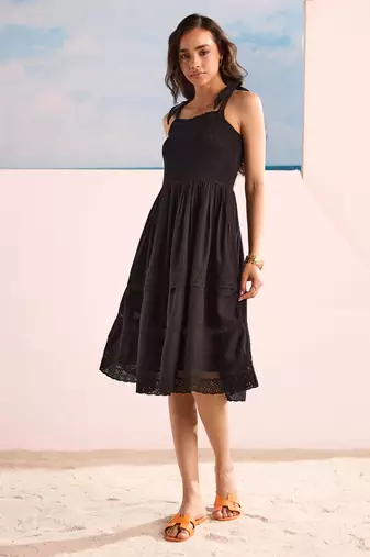 Black short dress
