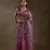 Onion pink woven tissue crush one minute saree with blouse piece