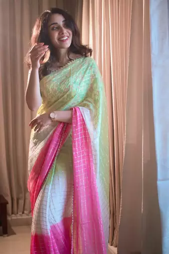 Tri Georgette Party Wear Saree