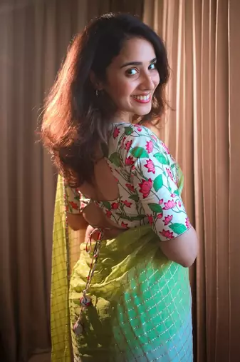 Tri Georgette Party Wear Saree
