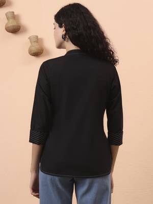 black cotton regular top 3