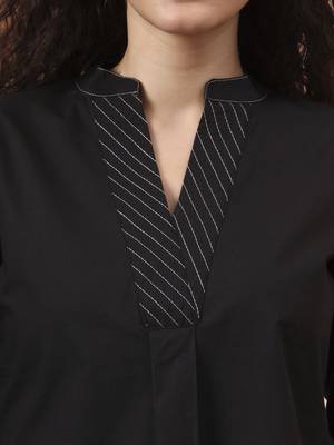 black cotton regular top 4