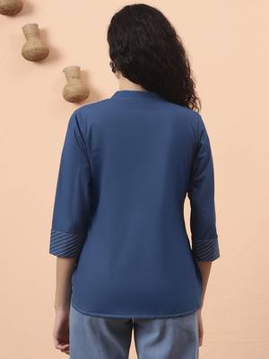 blue cotton regular top 3