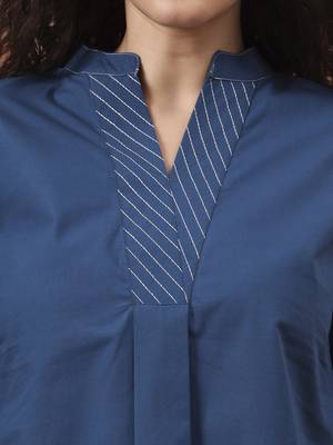 blue cotton regular top 4