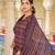 Women pink rayon blend floral printed a-line kurta palazzo with dupatta