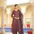 Women red rayon blend floral printed a-line kurta palazzo with dupatta