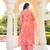 Women pink rayon blend floral printed a-line kurta palazzo with dupatta