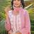 Women pink viscose solid embroidered straight kurta palazzo with dupatta