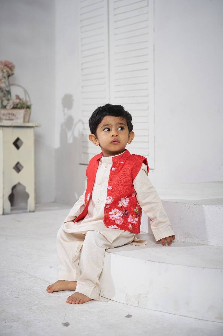 Red pichwai bandi set