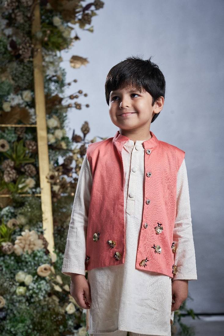 Peach bandi bumble bee bandi set