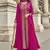 Rani pink georgette embroidered palazzo suit