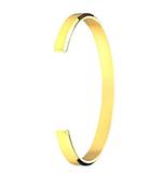 Fashion golden cuff bracelet for women hand accessories open kada adjustable