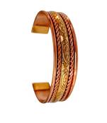 Copper adjustable bangle bracelets kada for men and women copper kada spiritual gorgeous collection ideal gift