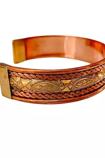 Copper adjustable bangle bracelets kada for men and women copper kada spiritual gorgeous collection ideal gift