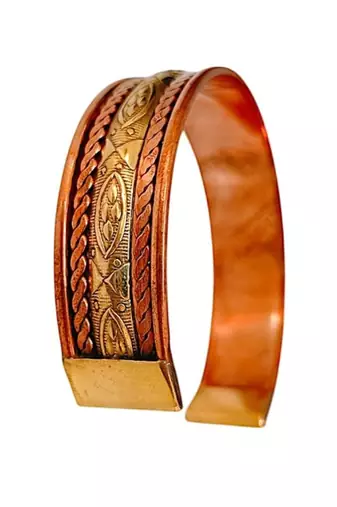 Copper adjustable bangle bracelets kada for men and women copper kada spiritual gorgeous collection ideal gift